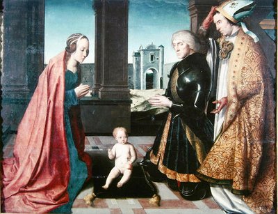The Infant Christ Adored by a Knight by French School